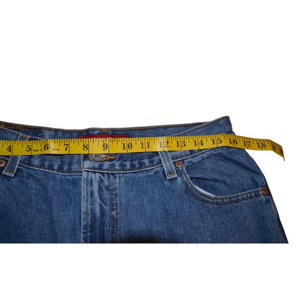 Vintage Levi Classic Relaxed 550 Straight Leg mid wash High Waist size 14 M - Picture 7 of 9